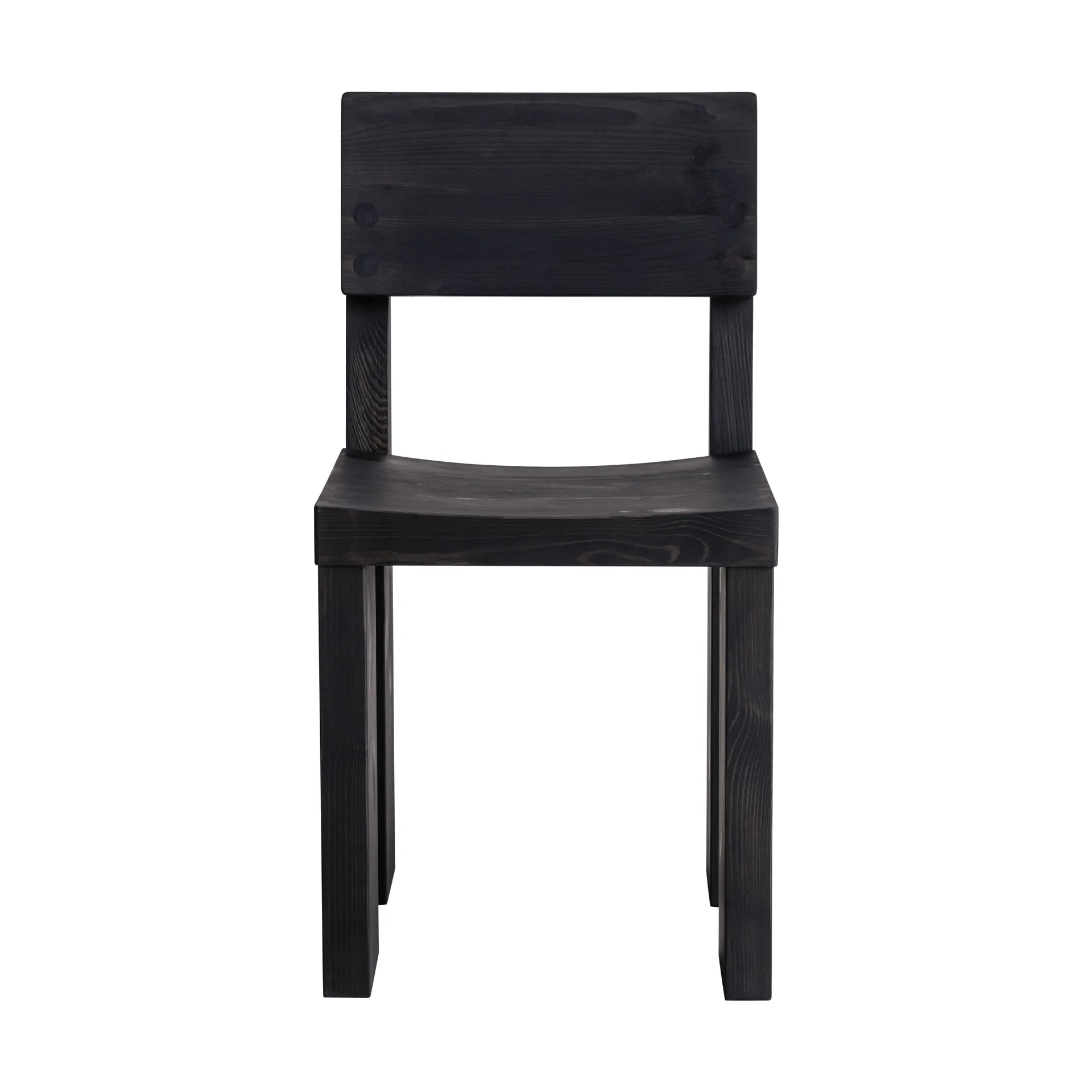 001 Dining Chair καρέκλα, Μαύρη βαμμένη πεύκη Vaarnii