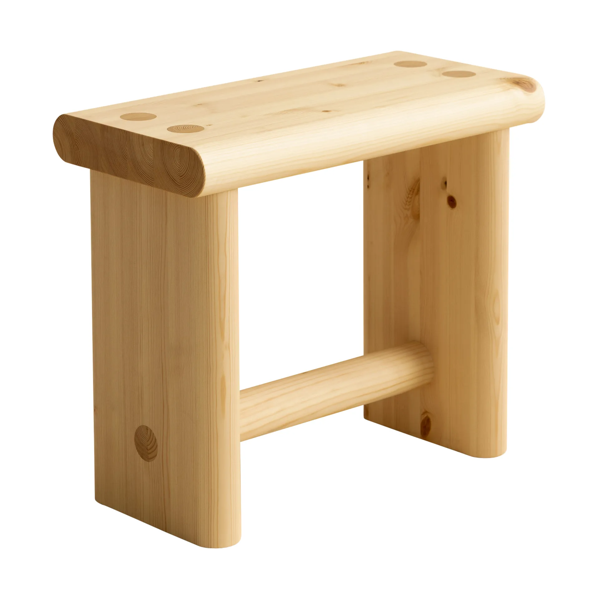 002 Ast Stool σκαμπό, Ματ λαδωμένο με κερί πεύκο, 55x26x45 cm Vaarnii