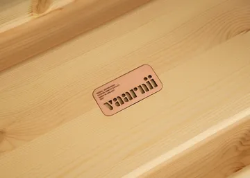 002 Ast Stool σκαμπό - Ματ λαδωμένο με κερί πεύκο, 55x26x45 cm - Vaarnii