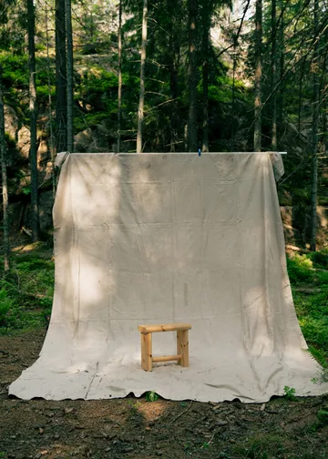 002 Ast Stool σκαμπό - Ματ λαδωμένο με κερί πεύκο, 55x26x45 cm - Vaarnii