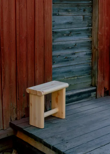 002 Ast Stool σκαμπό - Ματ λαδωμένο με κερί πεύκο, 55x26x45 cm - Vaarnii