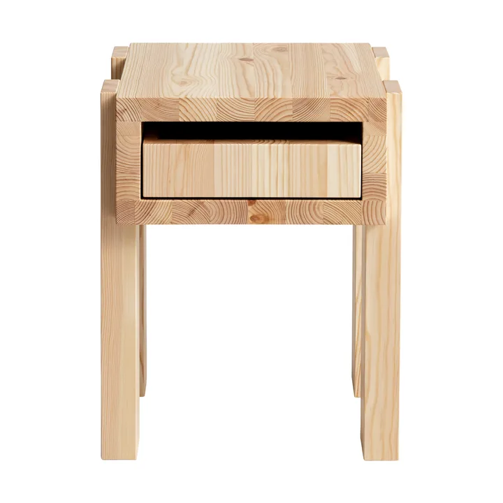 003 Stilts Side Table βοηθητικό τραπεζάκι - Ματ ελαιόκερωμένο πεύκο 40x36x45 cm - Vaarnii
