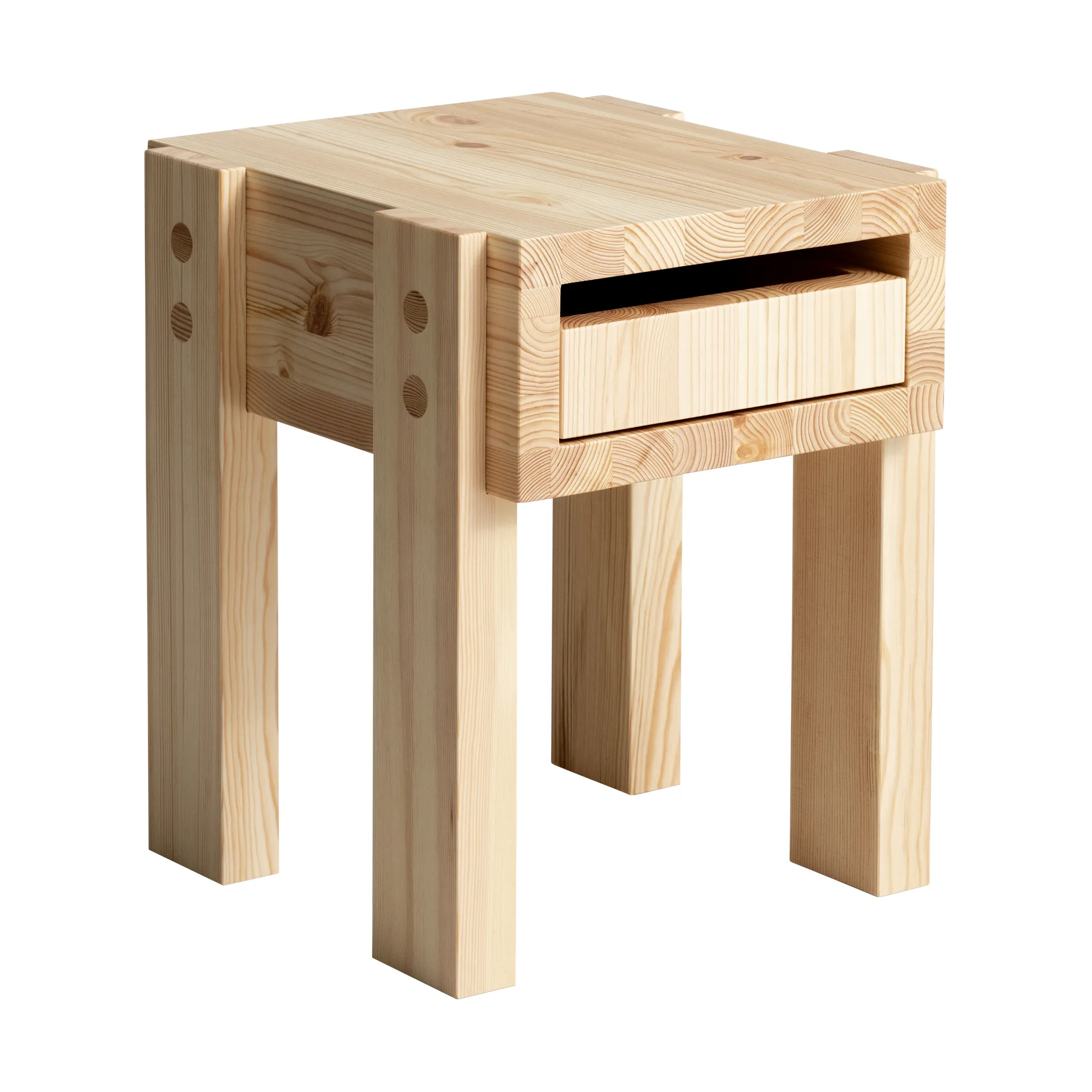 003 Stilts Side Table βοηθητικό τραπεζάκι, Ματ ελαιόκερωμένο πεύκο 40x36x45 cm Vaarnii