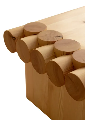 004 Coffee Table τραπεζάκι σαλονιού - Ματ λαδωμένο κερωμένο πεύκο, 120x80x35 εκ. - Vaarnii