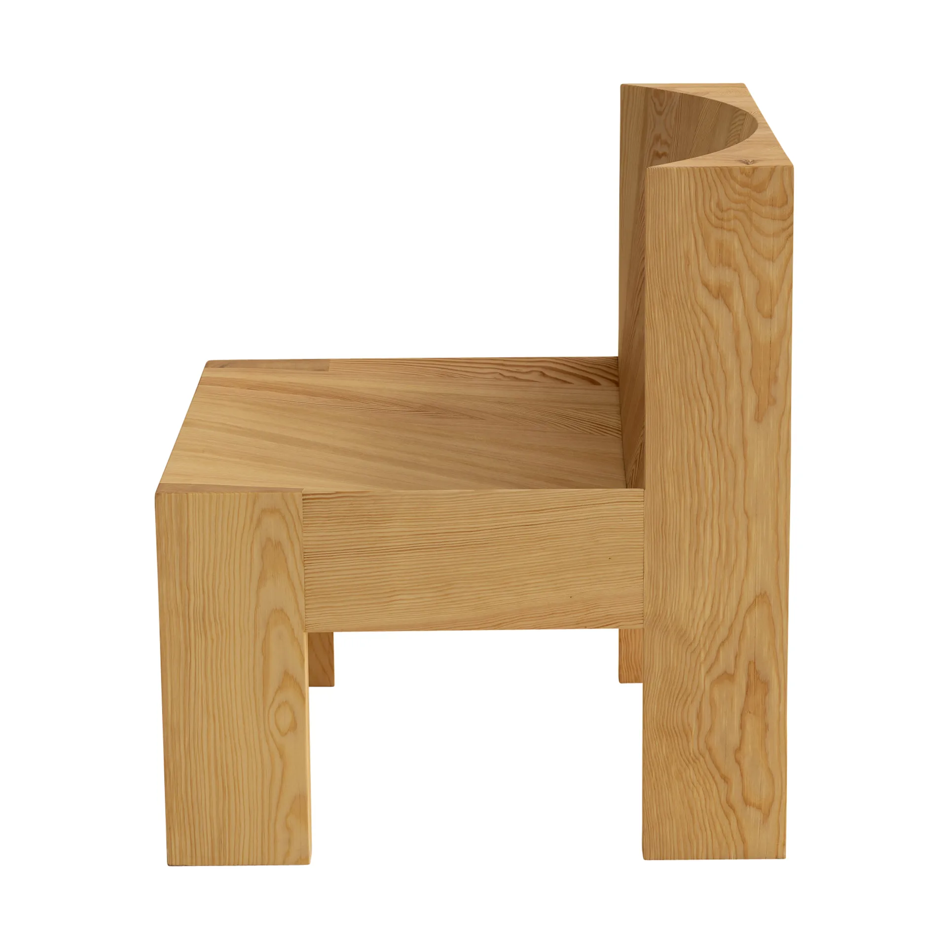 005 Lounge Chair πολυθρόνα lounge, Ματ ελαιωμένο κερωμένο πεύκο Vaarnii