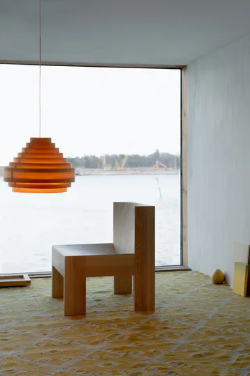 005 Lounge Chair πολυθρόνα lounge - Ματ ελαιωμένο κερωμένο πεύκο - Vaarnii