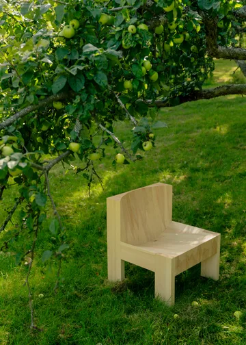 005 Lounge Chair πολυθρόνα lounge - Ματ ελαιωμένο κερωμένο πεύκο - Vaarnii