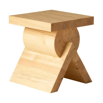 006 AA Side Table βοηθητικό τραπεζάκι - Ματ λαδοκερωμένο πεύκο, 40x40x45 εκ. - Vaarnii