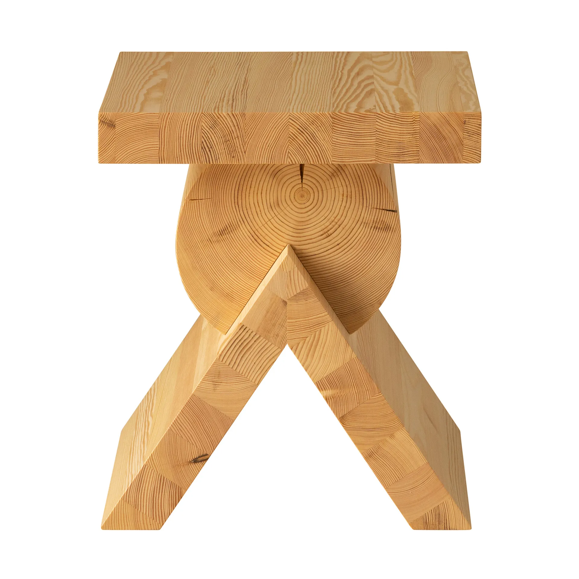 006 AA Side Table βοηθητικό τραπεζάκι, Ματ λαδοκερωμένο πεύκο, 40x40x45 εκ. Vaarnii