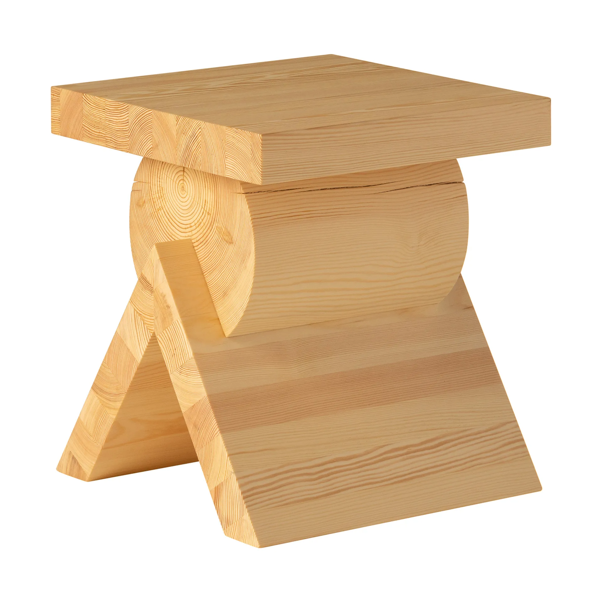 006 AA Side Table βοηθητικό τραπεζάκι, Ματ λαδοκερωμένο πεύκο, 40x40x45 εκ. Vaarnii