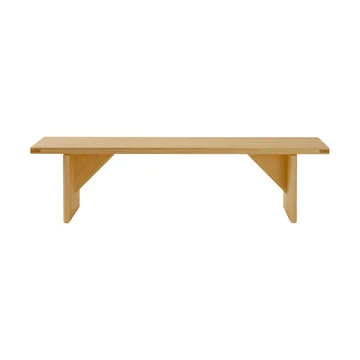 012 Kolmio Bench παγκάκι - Ματ λαδωμένο κερωμένο πεύκο, 176x42x45 εκ. - Vaarnii
