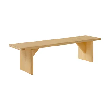 012 Kolmio Bench παγκάκι - Ματ λαδωμένο κερωμένο πεύκο, 176x42x45 εκ. - Vaarnii