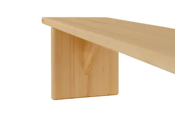 012 Kolmio Bench παγκάκι - Ματ λαδωμένο κερωμένο πεύκο, 176x42x45 εκ. - Vaarnii