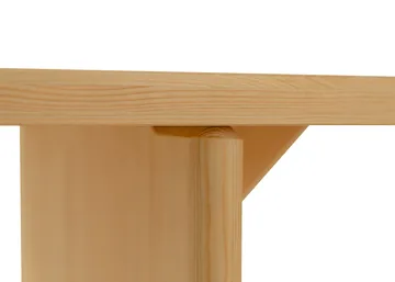 012 Kolmio Bench παγκάκι - Ματ λαδωμένο κερωμένο πεύκο, 176x42x45 εκ. - Vaarnii
