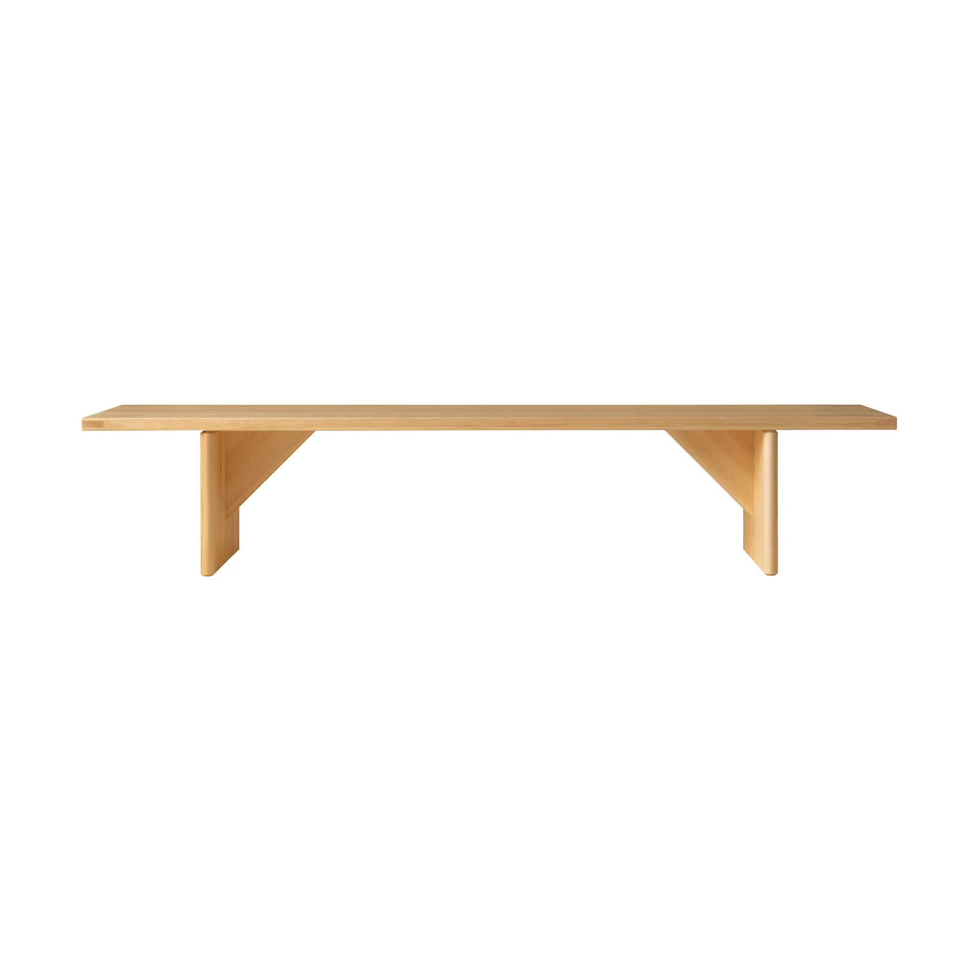 012 Kolmio Bench παγκάκι, Ματ ελαιοκερωμένο πεύκο, 227x42x45 εκ Vaarnii