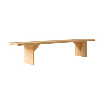 012 Kolmio Bench παγκάκι - Ματ ελαιοκερωμένο πεύκο, 227x42x45 εκ - Vaarnii