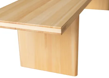 012 Kolmio Bench παγκάκι - Ματ ελαιοκερωμένο πεύκο, 227x42x45 εκ - Vaarnii