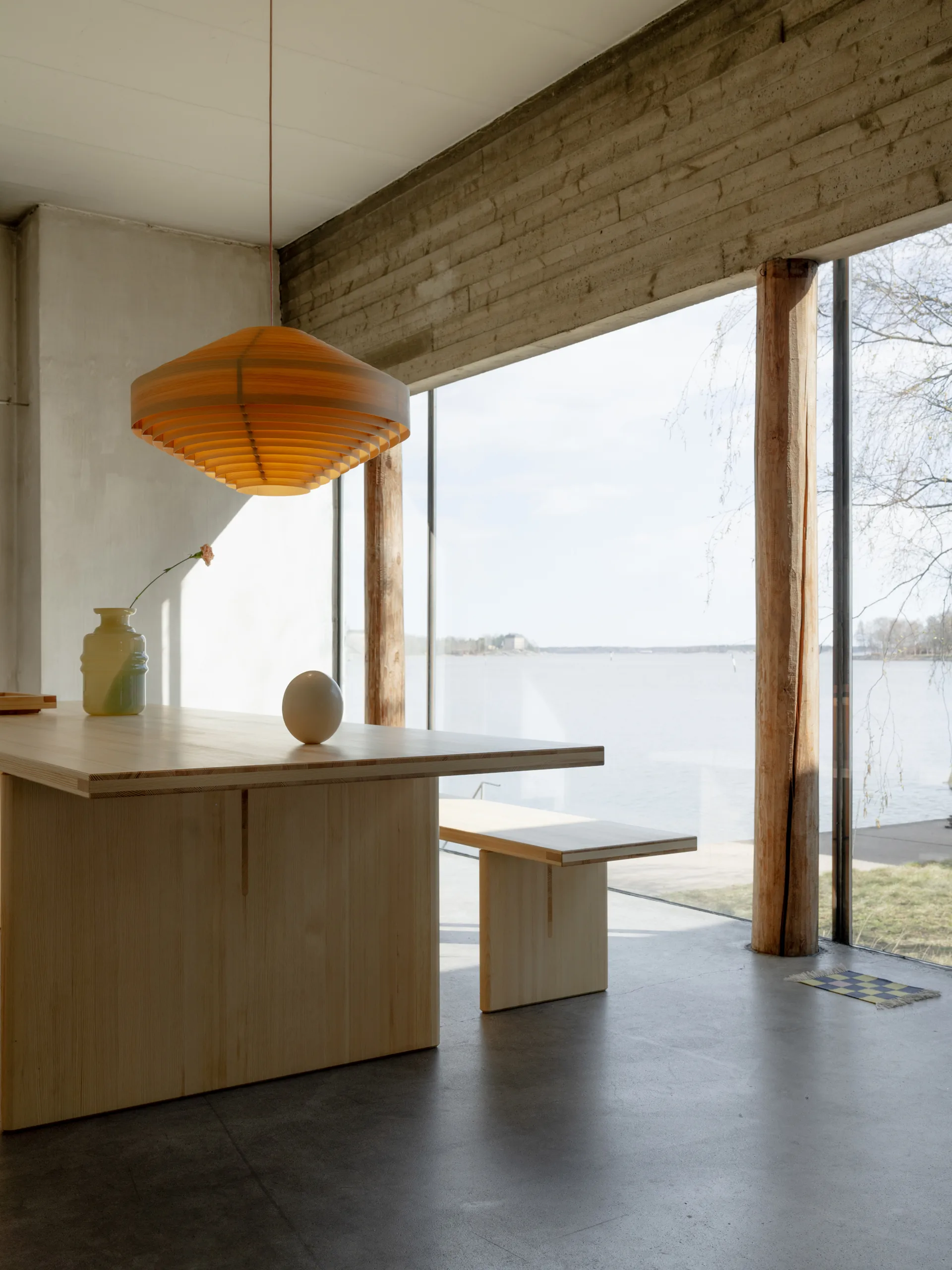 012 Kolmio Dining Table τραπέζι, Ματ ελαιοκερωμένο πεύκο, 227x95x72 εκ Vaarnii