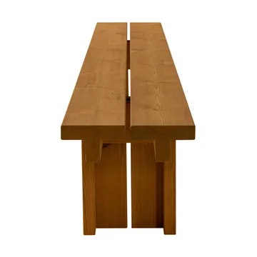 013 Osa Outdoor Bench παγκάκι - Θερμικά επεξεργασμένη πεύκη, 270x37x49 cm - Vaarnii