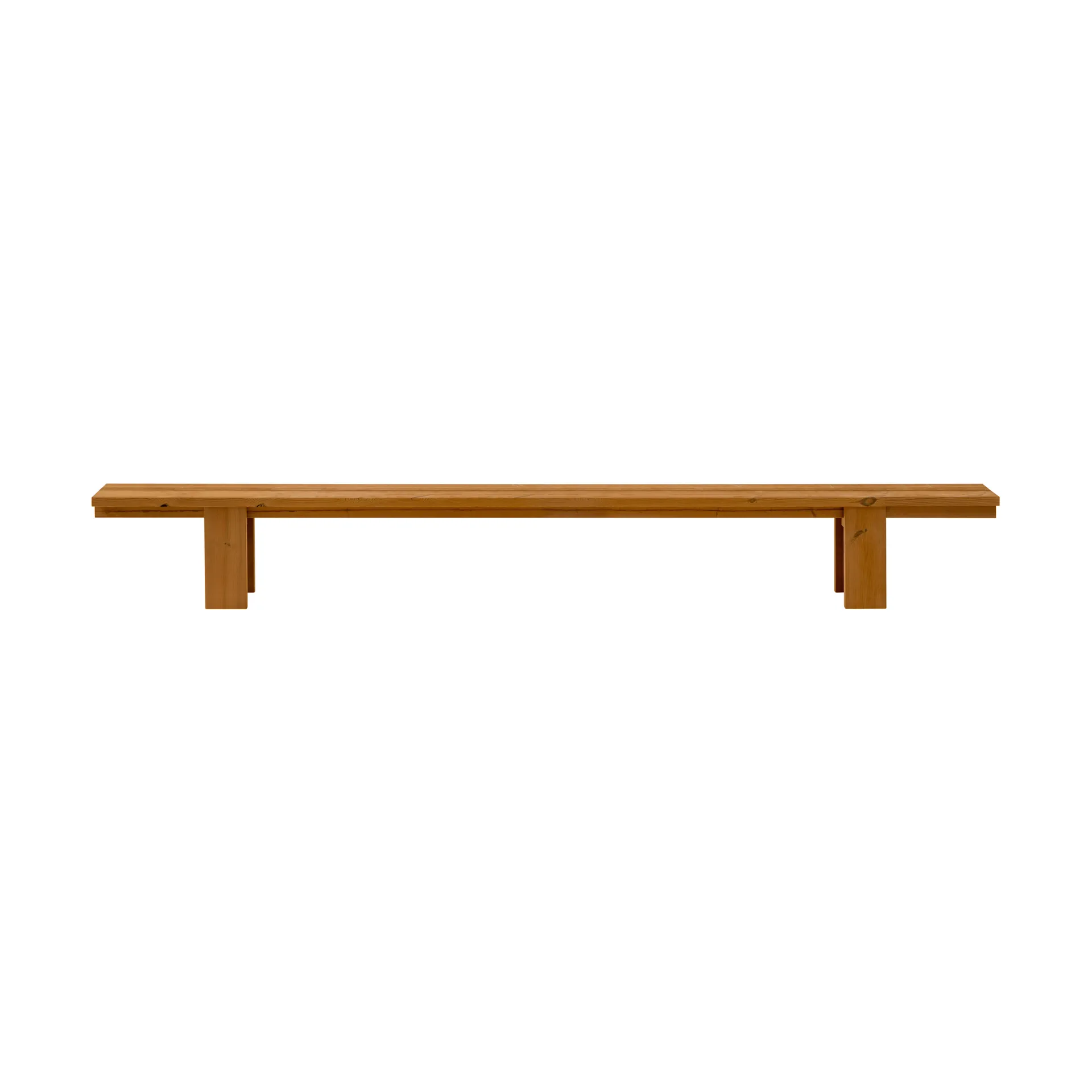 013 Osa Outdoor Bench παγκάκι, Θερμικά επεξεργασμένο πεύκο, 333x37x49 cm Vaarnii