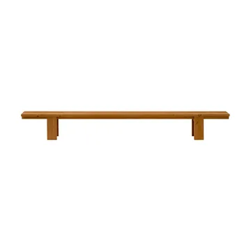 013 Osa Outdoor Bench παγκάκι - Θερμικά επεξεργασμένο πεύκο, 333x37x49 cm - Vaarnii