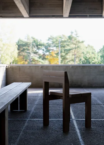 013 Osa Outdoor Dining Chair καρέκλα - Ματ ελαιωμένο κερωμένο πεύκο - Vaarnii