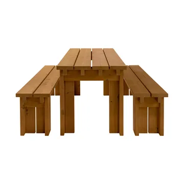 013 Osa Outdoor Table τραπέζι - Θερμικά επεξεργασμένο πεύκο, 182x75x78 cm - Vaarnii