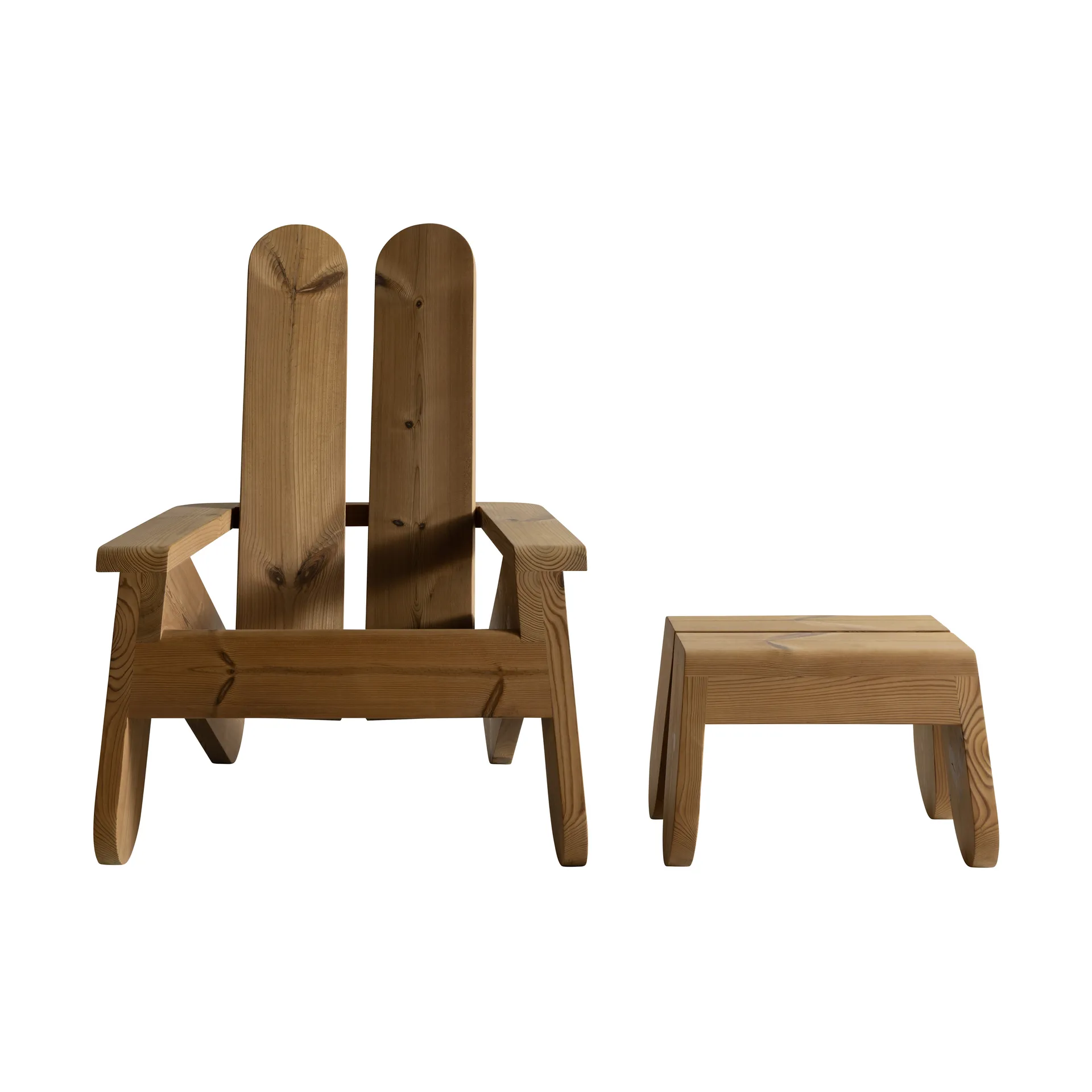 015 Peace Outdoor Foot Stool σκαμπό ποδιών, Θερμικά επεξεργασμένη πεύκη Vaarnii