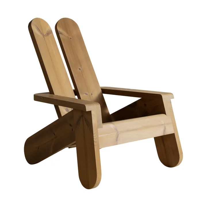 015 Peace Outdoor Lounge Chair πολυθρόνα lounge - Θερμικά επεξεργασμένη πεύκη - Vaarnii