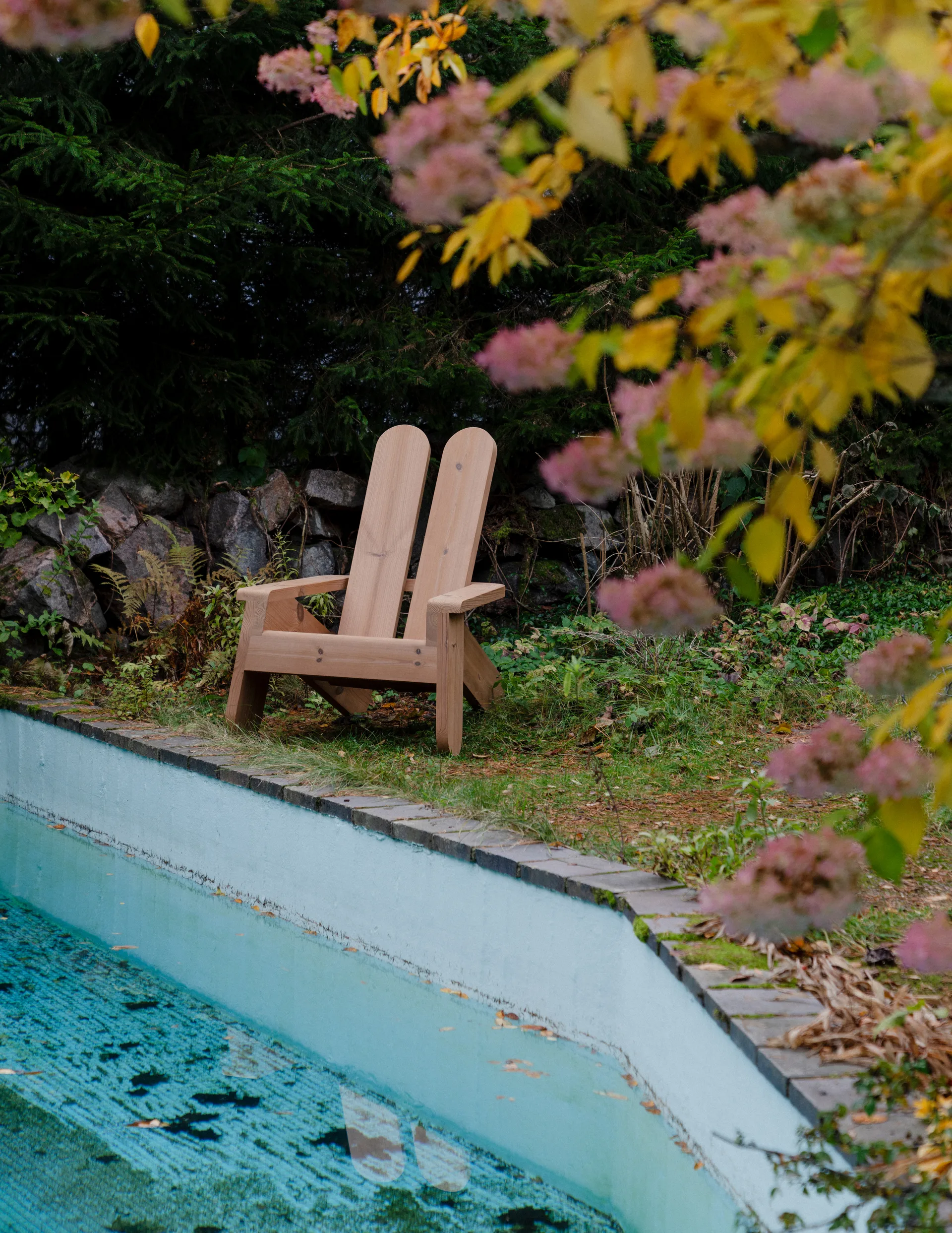 015 Peace Outdoor Lounge Chair πολυθρόνα lounge, Θερμικά επεξεργασμένη πεύκη Vaarnii