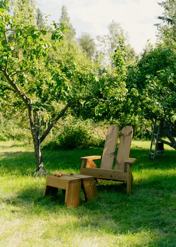 015 Peace Outdoor Lounge Chair πολυθρόνα lounge - Θερμικά επεξεργασμένη πεύκη - Vaarnii