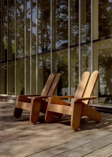 015 Peace Outdoor Lounge Chair πολυθρόνα lounge - Θερμικά επεξεργασμένη πεύκη - Vaarnii