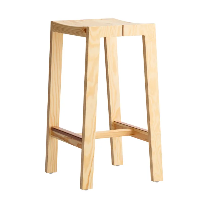 016 Maasto Bar Stool σκαμπό μπαρ - Ματ λαδωμένο με κερί πεύκο, 65 cm - Vaarnii