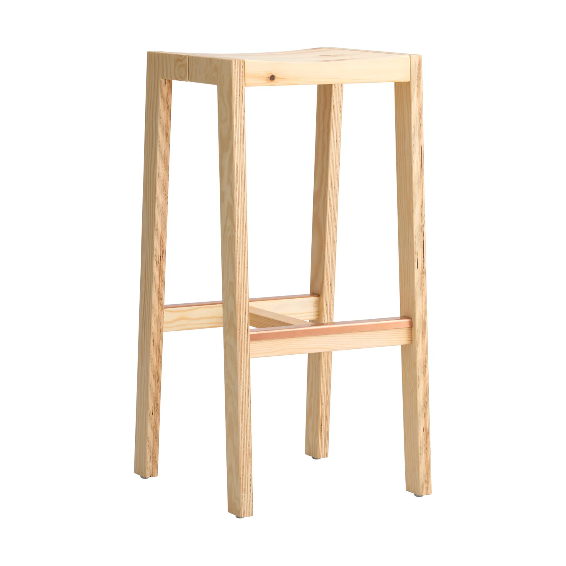 016 Maasto Bar Stool σκαμπό μπαρ, Ματ λαδωμένο κερωμένο πεύκο, 75 cm Vaarnii