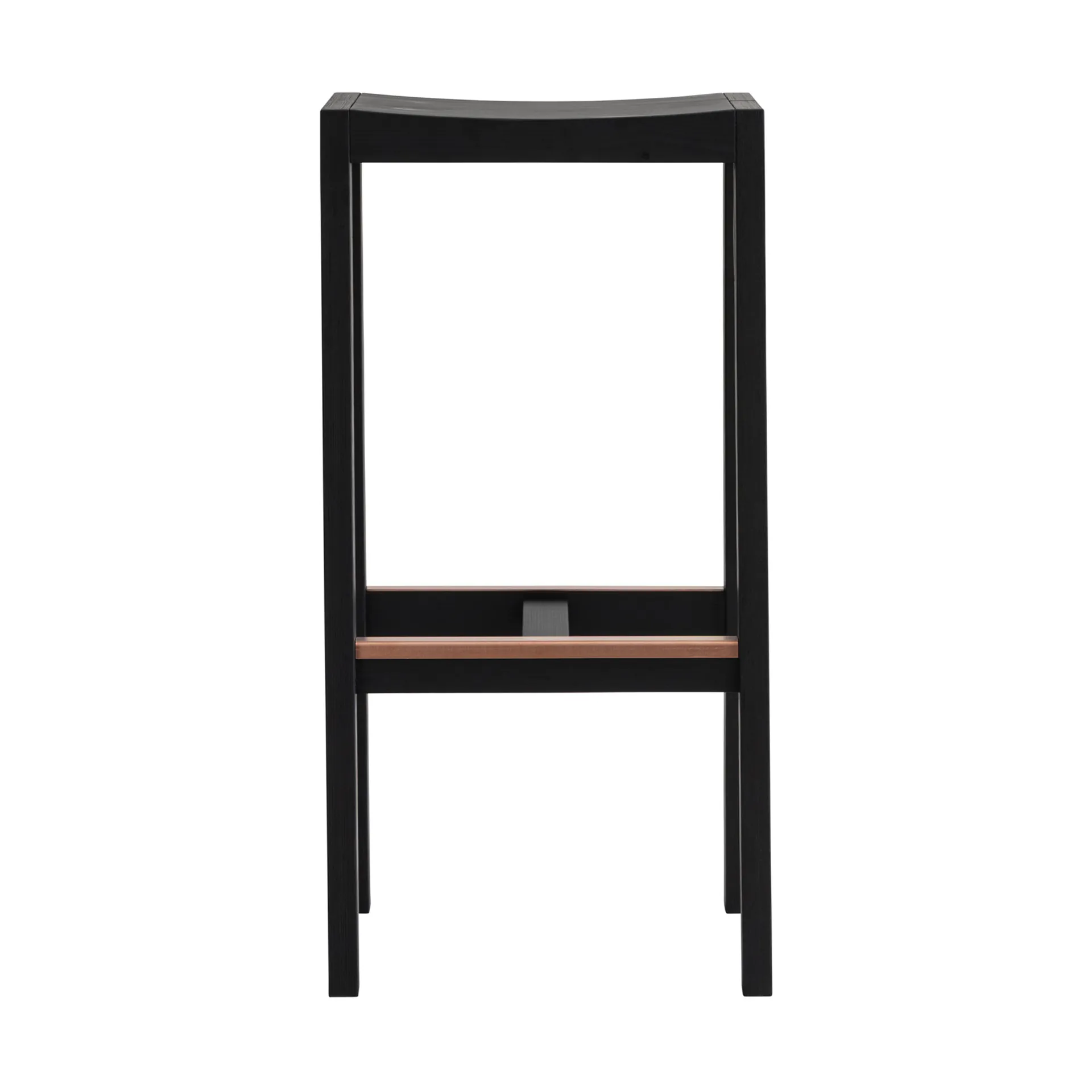 016 Maasto Bar Stool σκαμπό μπαρ, Μαυροβαμμένο πεύκο, 75 cm Vaarnii