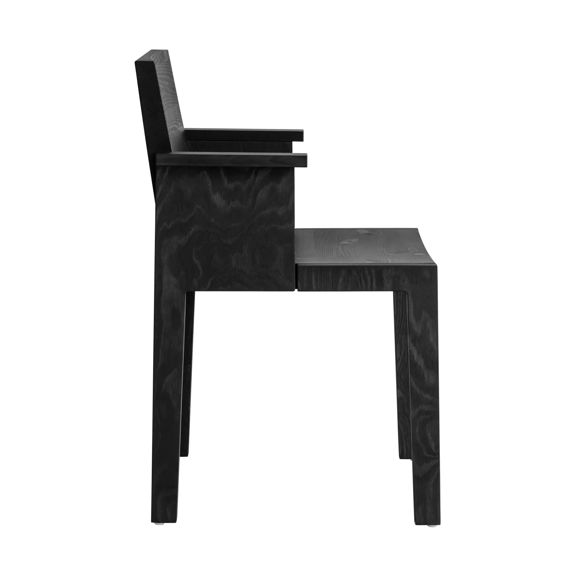 016 Maasto Dining Armchair πολυθρόνα τραπεζαρίας, Μαύρη βαμμένη πεύκη Vaarnii