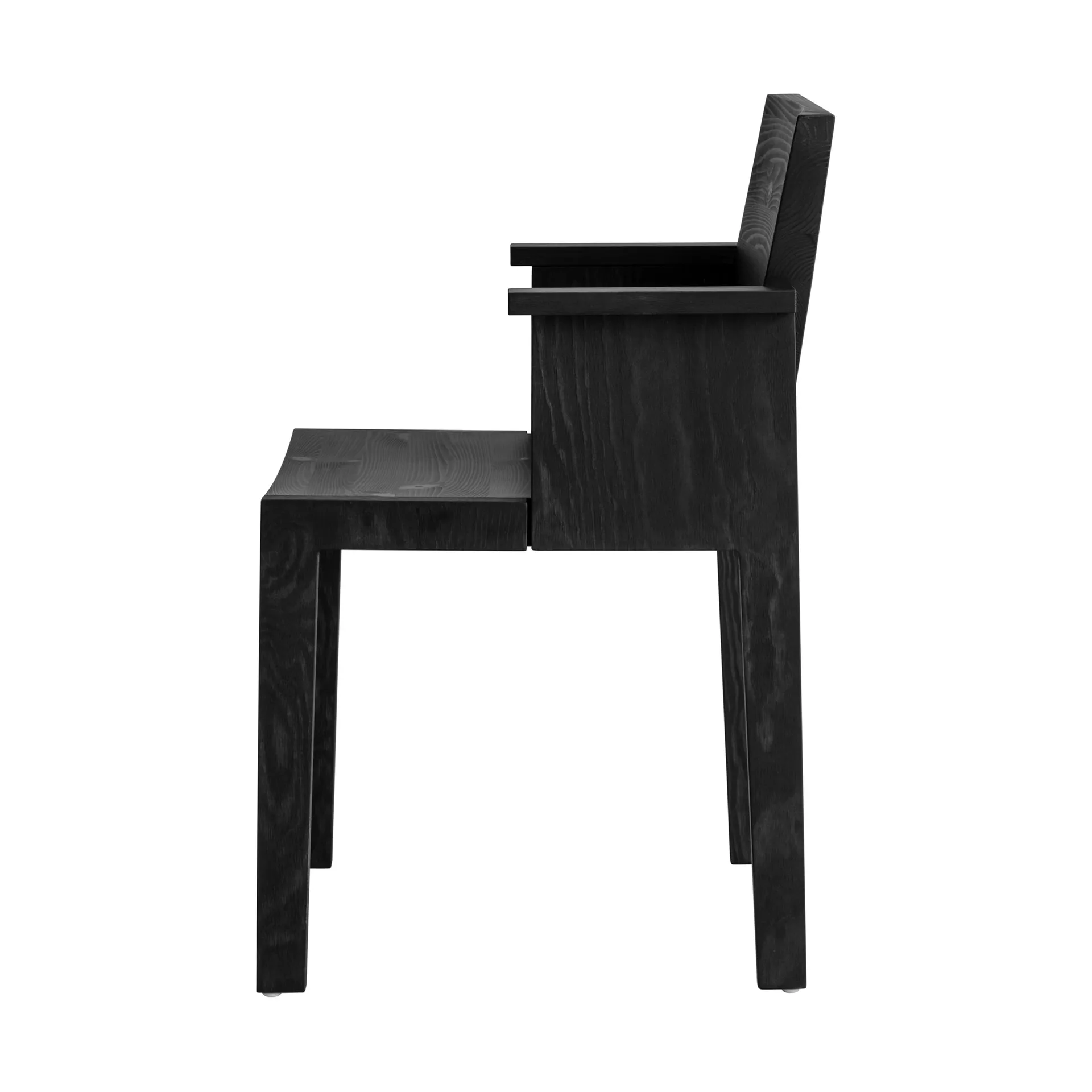 016 Maasto Dining Armchair πολυθρόνα τραπεζαρίας, Μαύρη βαμμένη πεύκη Vaarnii