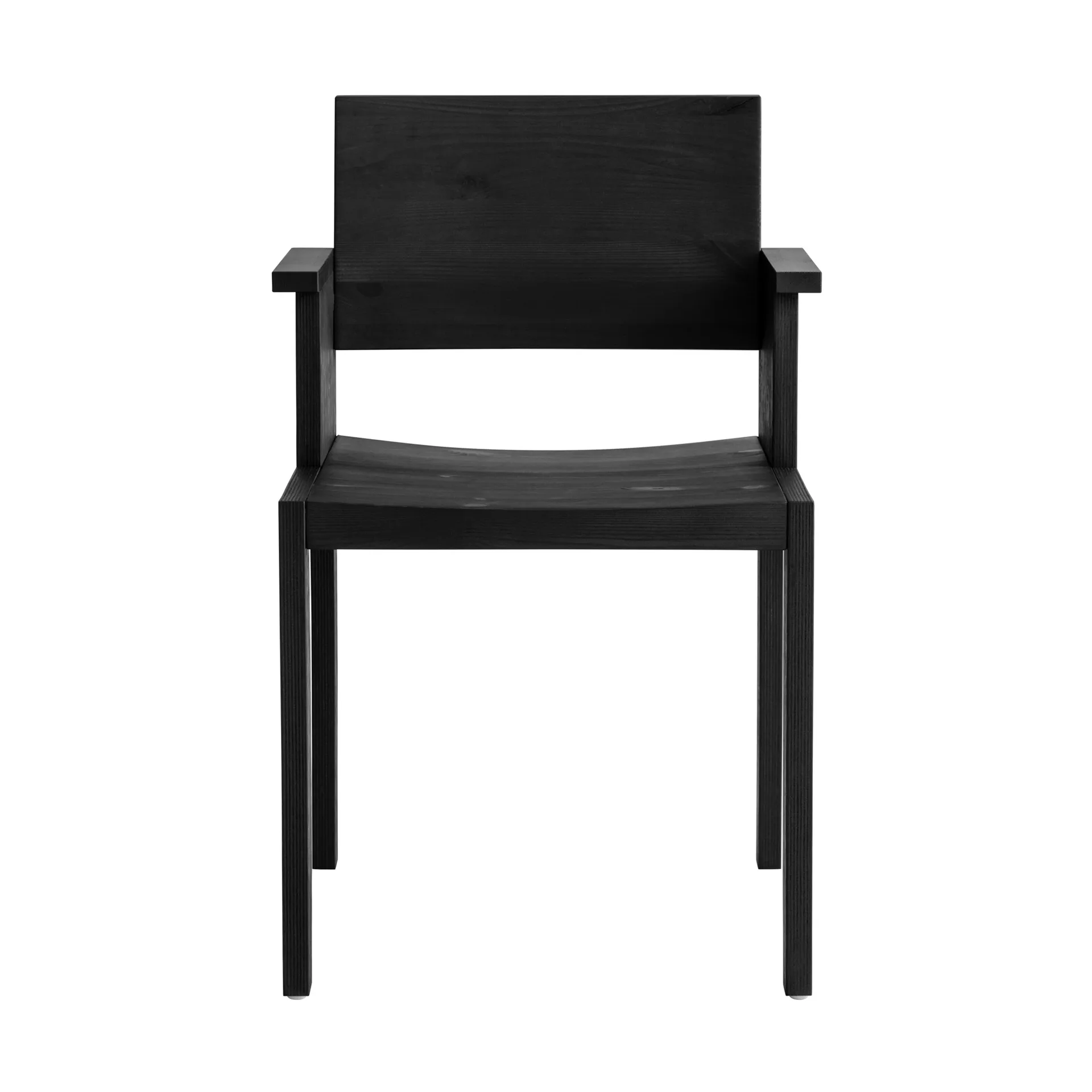 016 Maasto Dining Armchair πολυθρόνα τραπεζαρίας, Μαύρη βαμμένη πεύκη Vaarnii