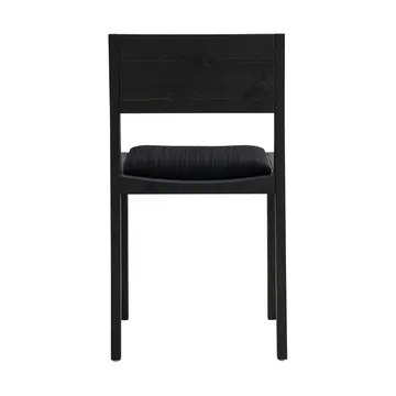 016 Maasto Dining Chair καρέκλα - Μαύρο-βαμμένο πεύκο, επενδεδυμένο μπροστινό μέρος σε μαύρο - Vaarnii