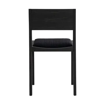 016 Maasto Dining Chair καρέκλα - Μαύρη βαμμένη πεύκη, επενδεδυμένο κάθισμα μαύρο - Vaarnii