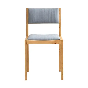 016 Maasto Dining Chair καρέκλα - Ματ λαδωμένο κερωμένο πεύκο, επενδεδυμένο μπροστά γκρι - Vaarnii