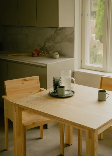 016 Maasto Table τραπέζι - Ματ ελαιοκερωμένη πεύκη, 90x90x75 cm - Vaarnii