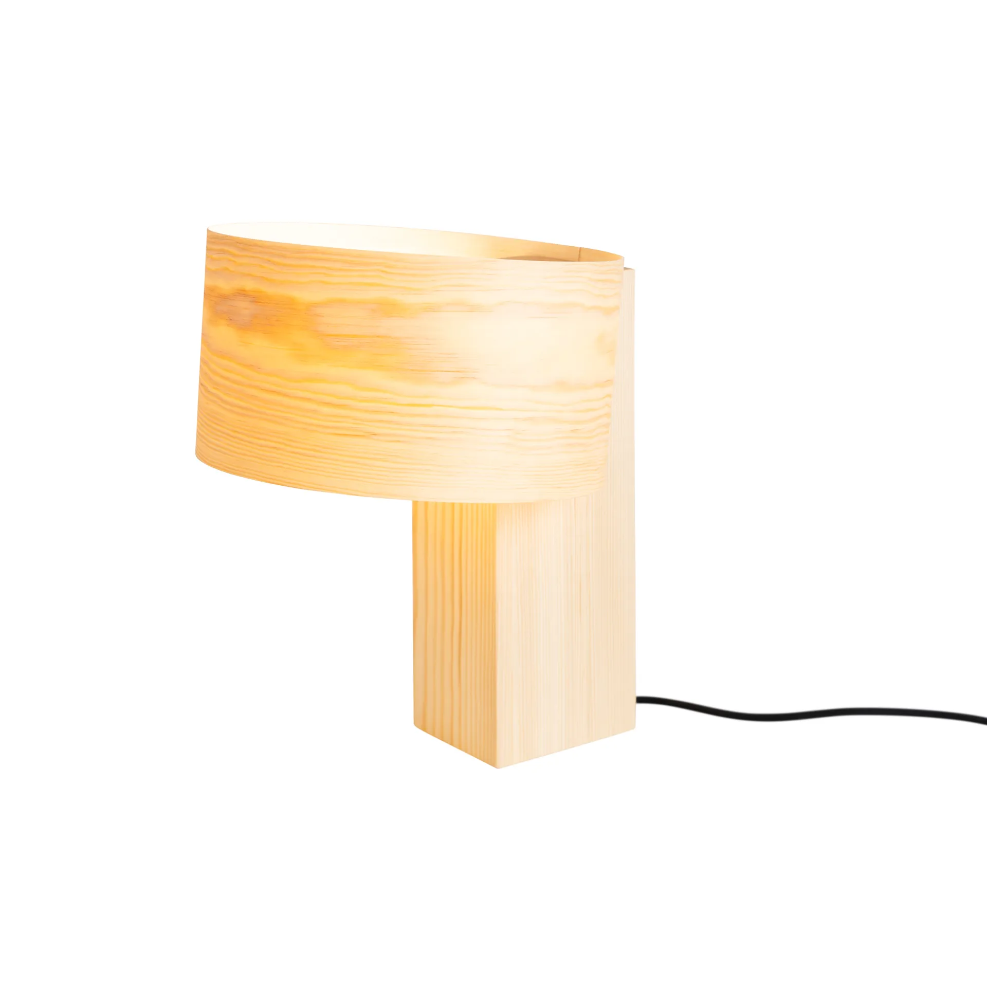 018 Hoop Table Lamp επιτραπέζιο φωτιστικό, Ματ λαδωμένο κερωμένο πεύκο, 34 cm Vaarnii
