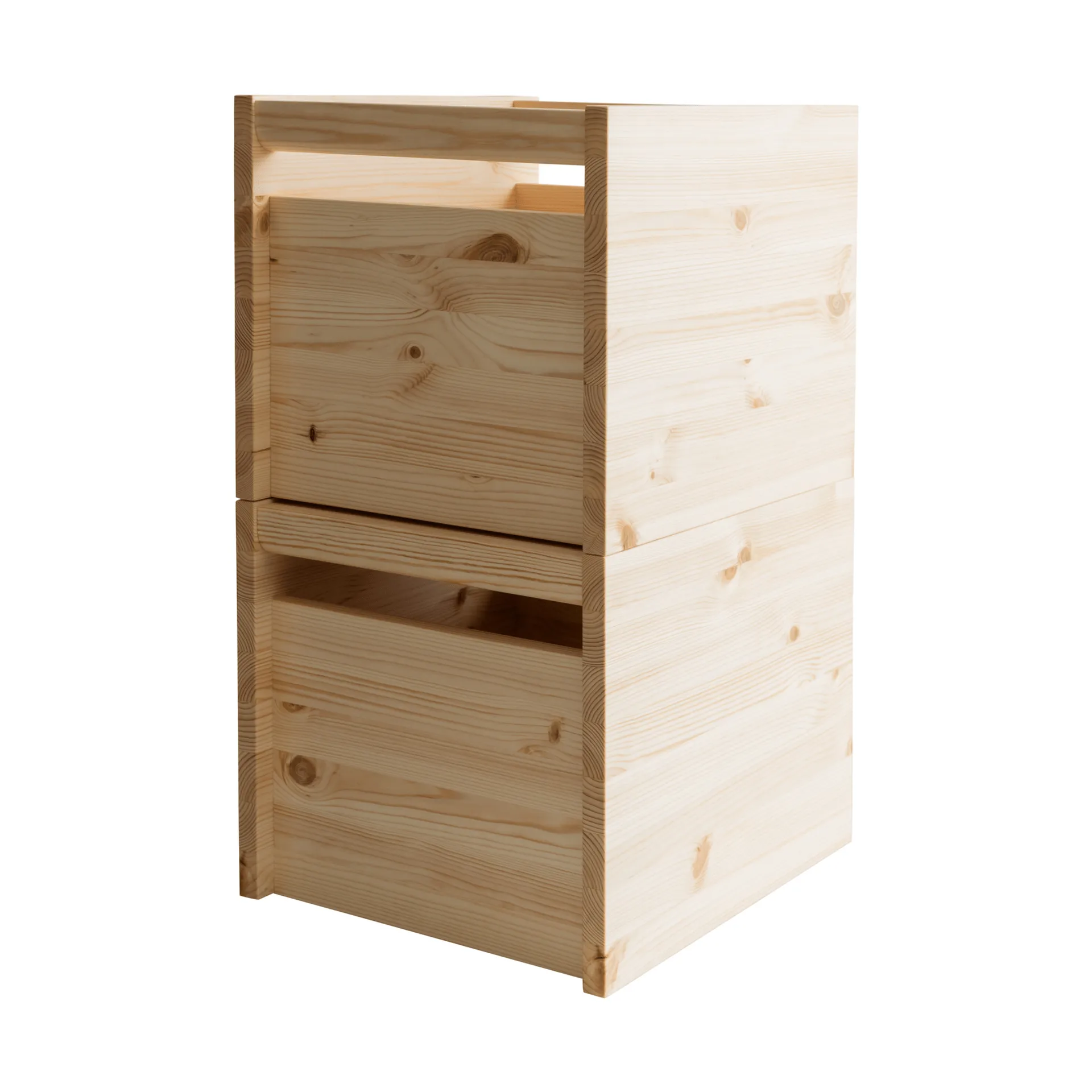 020 Koppa Crate κουτί αποθήκευσης, Λαδωμένο κερωμένο πεύκο, large 38x43x36 εκ. Vaarnii