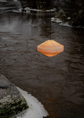 1001 Hans Pendant κρεμαστό φωτιστικό - Ματ λαδωμένο με κερί πεύκο, Ø38 εκ. - Vaarnii