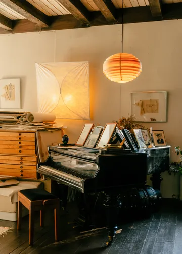 1002 Hans Pendant κρεμαστό φωτιστικό - Ματ λαδωμένο κερωμένο πεύκο, Ø46 εκ. - Vaarnii