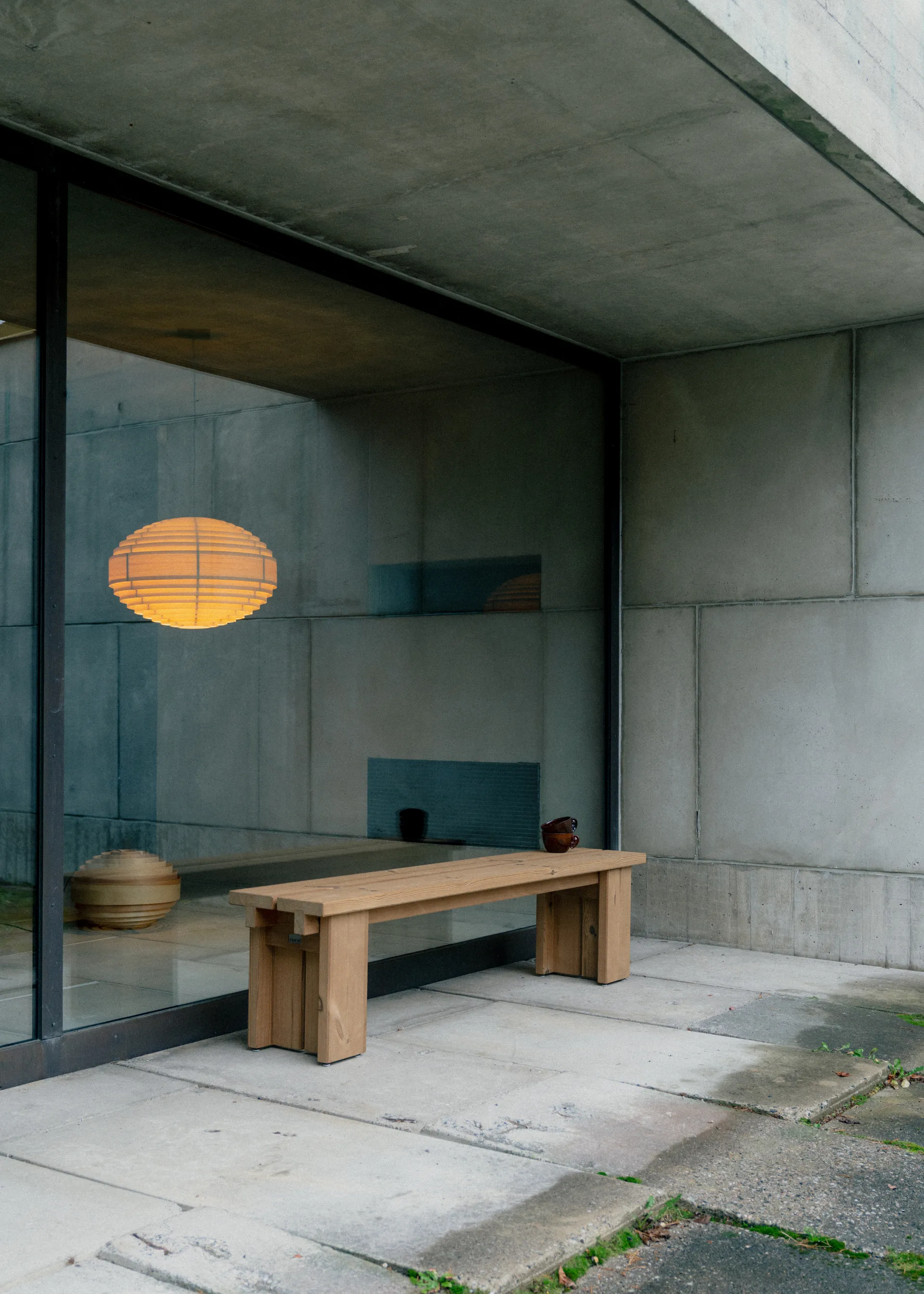 1002 Hans Pendant κρεμαστό φωτιστικό, Ματ λαδωμένο κερωμένο πεύκο, Ø46 εκ. Vaarnii