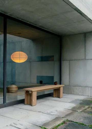 1002 Hans Pendant κρεμαστό φωτιστικό - Ματ λαδωμένο κερωμένο πεύκο, Ø46 εκ. - Vaarnii