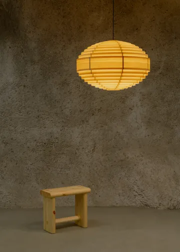 1002 Hans Pendant κρεμαστό φωτιστικό - Ματ λαδωμένο κερωμένο πεύκο, XL Ø70 cm - Vaarnii