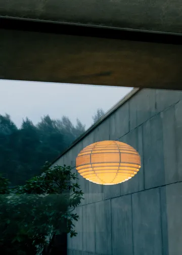 1002 Hans Pendant κρεμαστό φωτιστικό - Ματ λαδωμένο κερωμένο πεύκο, XL Ø70 cm - Vaarnii